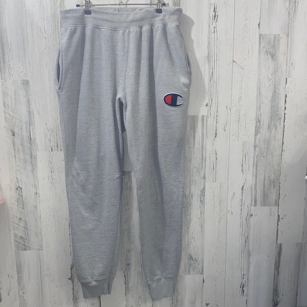 0305 Champion Light Gray Reverse-Weave Joggers